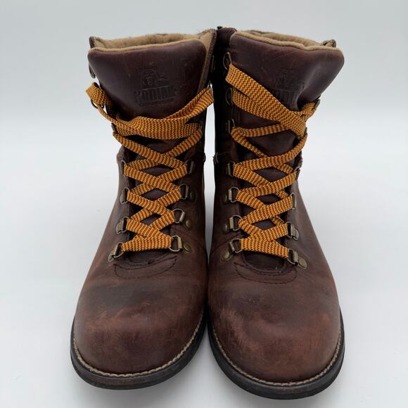 Kodiak Surrey II Waterproof Hiking Slip Resistant Barn Boot Brown Leather 8.5 - Picture 2 of 8